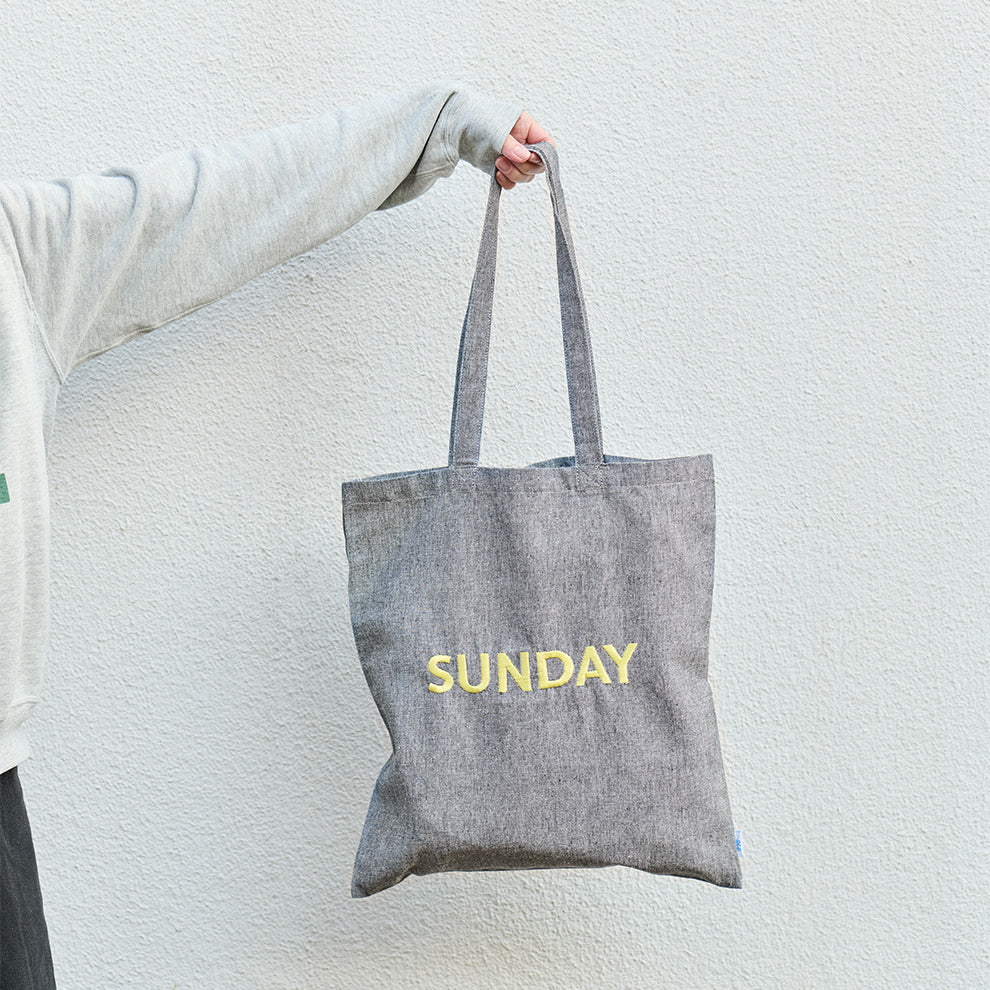 【EC限定】アビチュアル SUNDAY 刺繍トートバッグ イエロー【2026年SS新作】