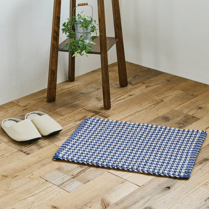 【SALE 50％オフ】ピタットラグ フロアマット コットンバスケット ネイビー