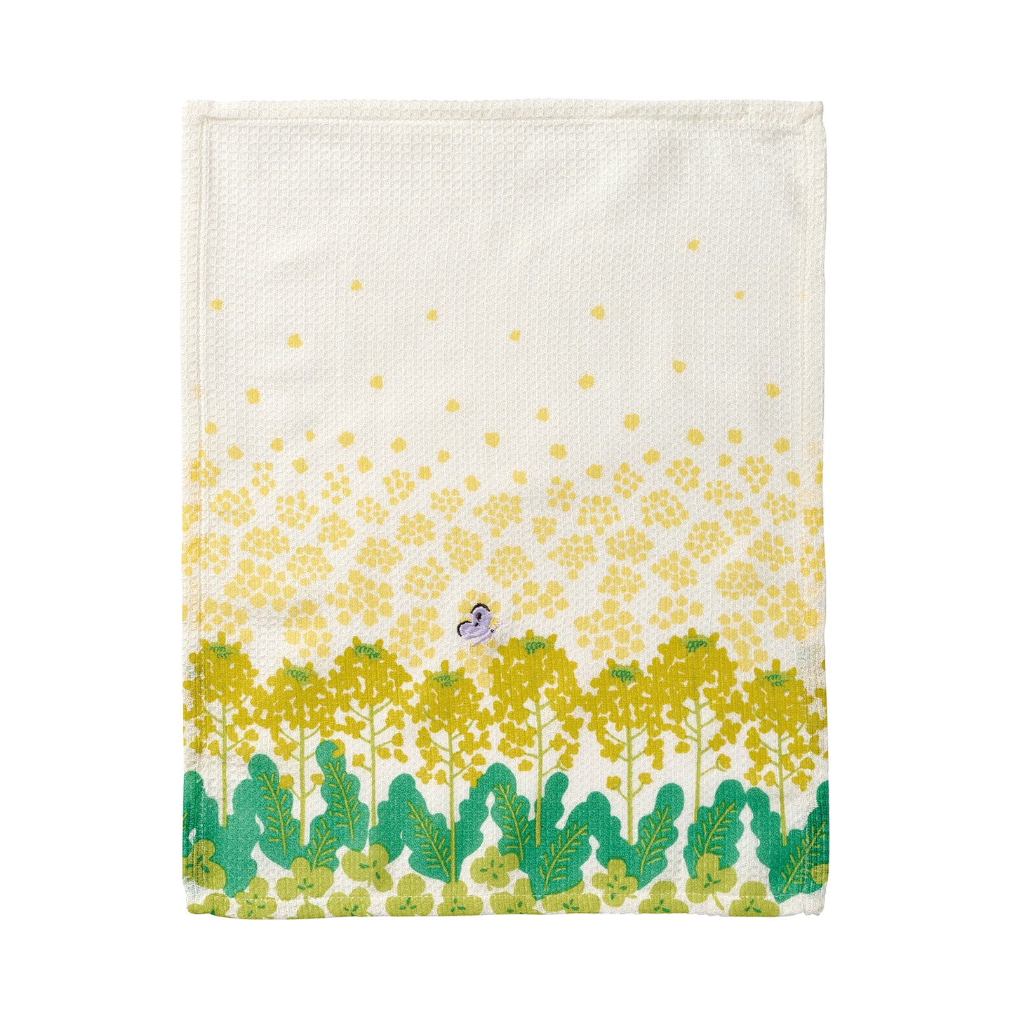 野の花ふきん  菜の花 イエロー