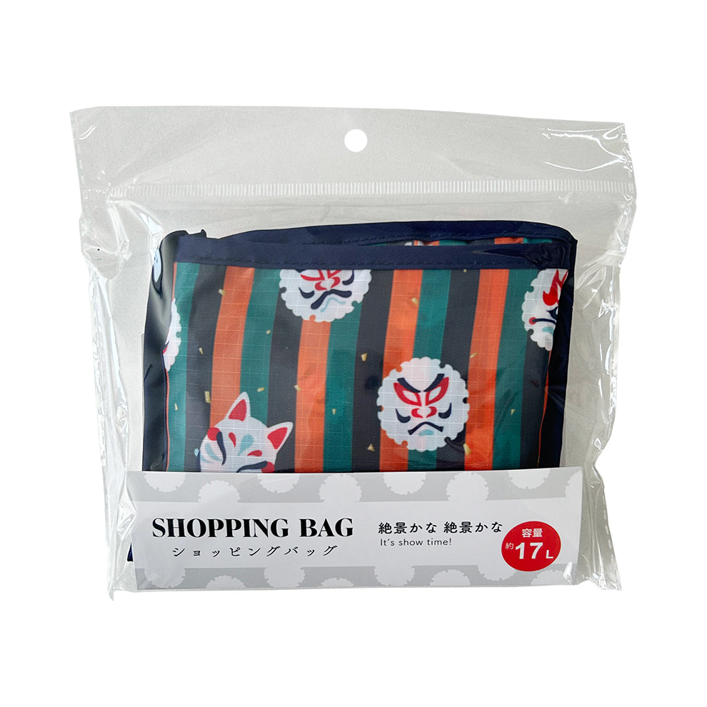 【SALE 58％OFF】ショッピングバッグ 隈取 グリーン