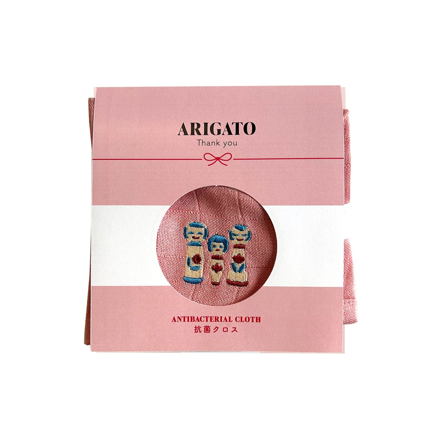 【SALE 41％OFF】ごあいさつクロス こけし ピンク