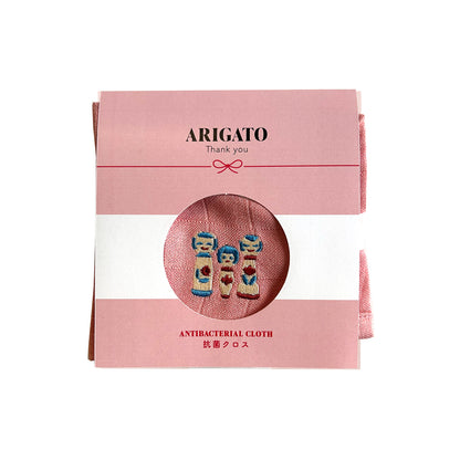 【SALE 41％OFF】ごあいさつクロス こけし ピンク
