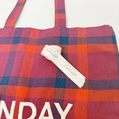 【EC限定】アビチュアル SUNDAY 刺繍トートバッグ イエロー【2026年SS新作】
