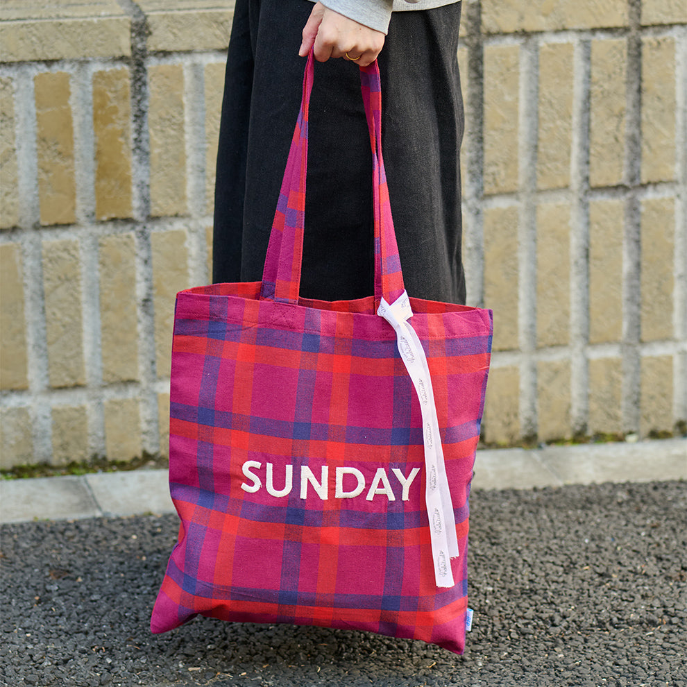 【EC限定】アビチュアル SUNDAY 刺繍トートバッグ イエロー【2026年SS新作】