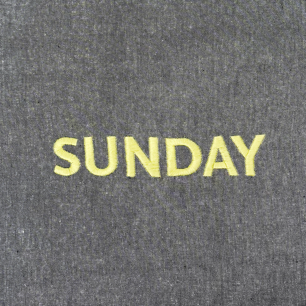 【EC限定】アビチュアル SUNDAY 刺繍トートバッグ イエロー【2026年SS新作】