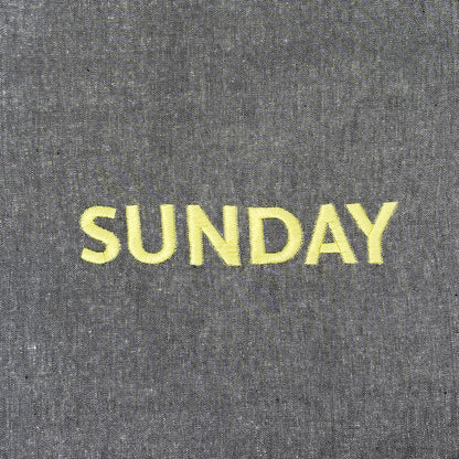 【EC限定】アビチュアル SUNDAY 刺繍トートバッグ イエロー【2026年SS新作】